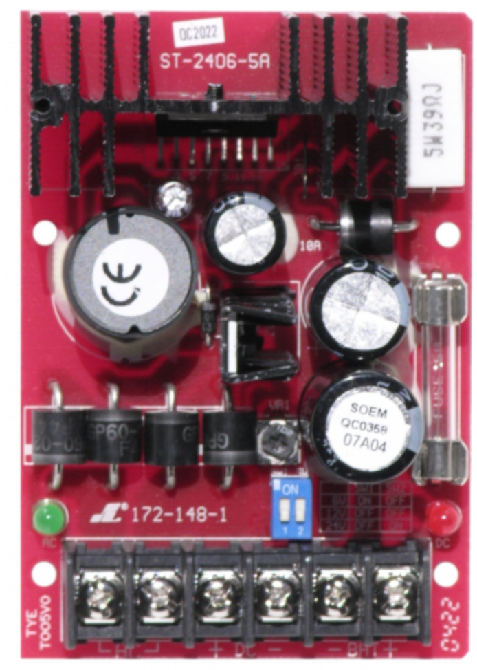 FUENTE DE PODER 5 AMP 6/12/24 VDC REGULADA 4AMP CONTINUOS Y 5 AMPERIOS PEAK.